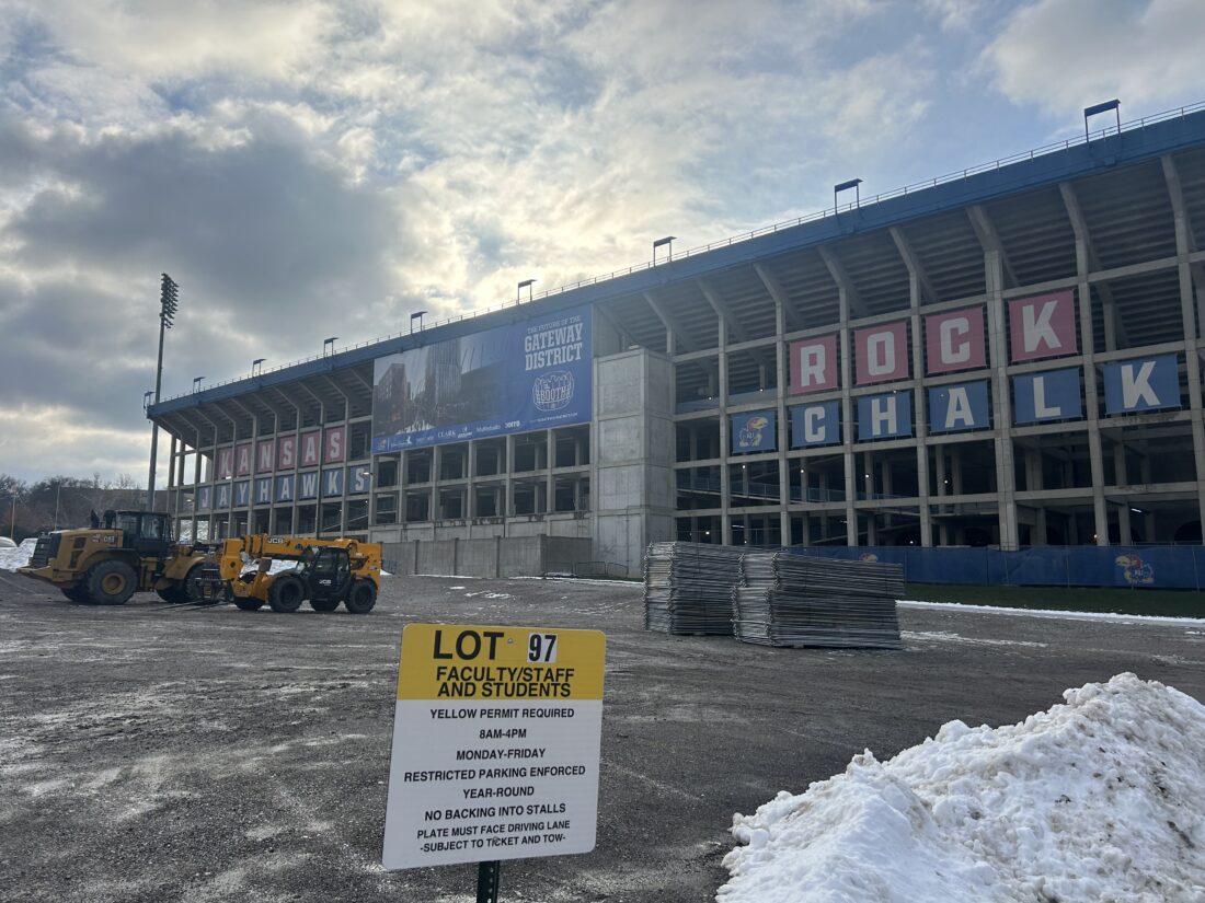 KU to permanently close three lots around stadium due to construction of second phase of Gateway District